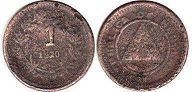 монета Гондурас 1 сентаво 1920