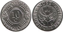 монета Нидерландские Антиллы 10 центов 2014