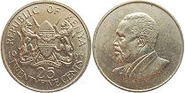 монета Кения 25 центов 1966 