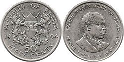 монета Кения 50 центов 1994