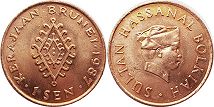 монета Бруней 1 сен 1987