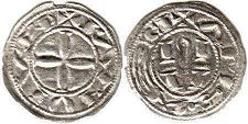 монета Альби денье без даты (12-13 вв.)