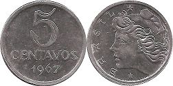 монета Бразилия 5 сентаво