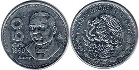 монета Мексика 50 песо 1990