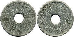 монета Таиланд 10 сатанг 1944