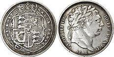 монета Великобритания 6 пенсов 1817