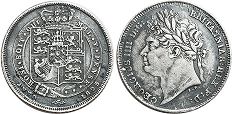 монета Великобритания 6 пенсов 1825