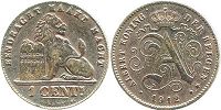 монета Бельгия 1 сантим 1912