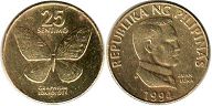 монета Филиппины 25 сентимо 1994