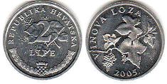 монета Хорватия 2 липы 2005