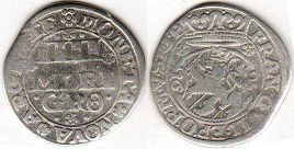монета Оснабрюк 4 мариенгрошена 1656