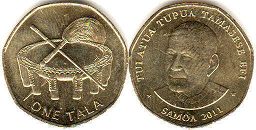 монета Самоа 1 тала 2011