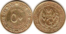 монета Алжир 50 сантимов 1964