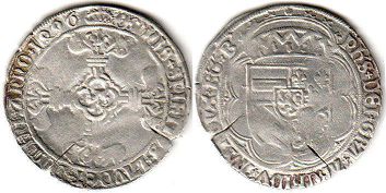 монета Бургундские Нидерланды 2 стювера 1496