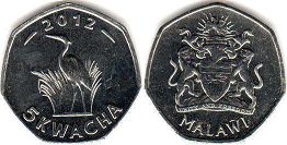 монета Малави 5 квач 2012