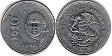 монета Мексика 10 песо 1987