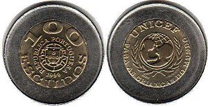 монета Португалия 100 эскудо 1999