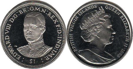 монета Виргинские Острова 1 доллар 2006