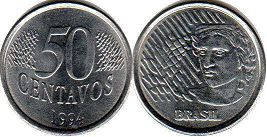 монета Бразилия 50 сентаво 1994