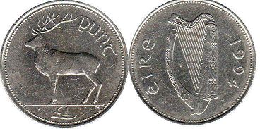 монета Ирландия 1 фунт 1994