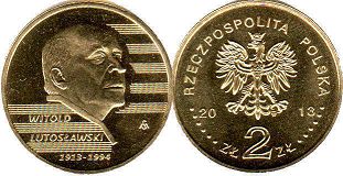 монета Польша 2 злотых 2013
