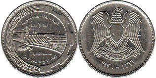 монета Сирия 1 фунт 1976