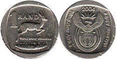 монета ЮАР 1 рэнд 2004 (2004, 2016)