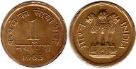 монета Индия 1 пайс 1963