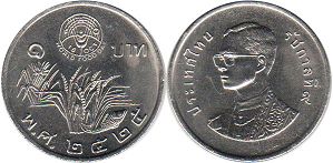 монета Таиланд 1 бат 1982