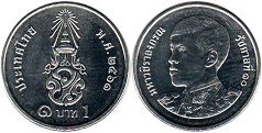 монета Таиланд 1 бат 2018