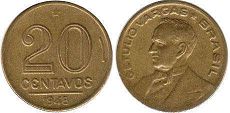 монета Бразилия 20 сентаво 1948