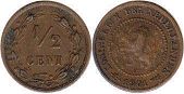 монета Нидерланды 1/2 цента 1901