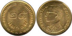 монета Таиланд 25 сатанг 1977