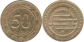 монета Алжир 50 сантимов 1988-1963