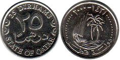 монета Катар 25 дирхамов 2000