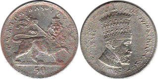 монета Эфиопия 50 матона 1931