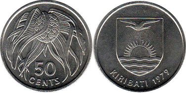 монета Кирибати 50 центов 1979