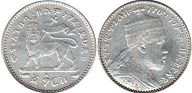 монета Эфиопия 1 гирш 1903