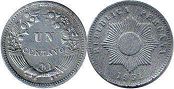 монета Перу 1 сентаво 1951