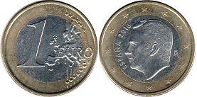 монета Испания 1 евро 2016