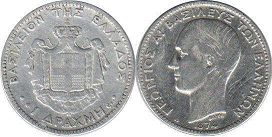 монета Греция 1 драхма 1874