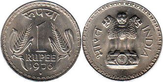 монета Индия 1 рупия 1976