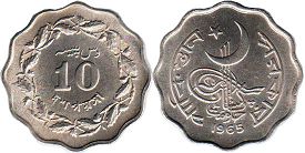 монета Пакистан 10 пайсов 1965