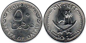монета Катар 50 дирхамов 2012