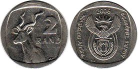 монета ЮАР 2 рэнда 2005 (2005, 2017)
