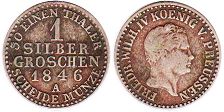 монета Пруссия 1 грош 1846