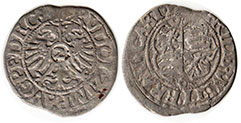 монета Фридберг полбатцена (2 крейцера) 1590