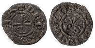монета Равенна денар без даты (13-14 век)