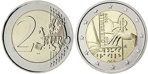 монета Италия 2 евро 2009