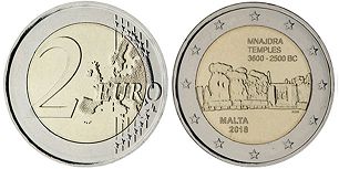 монета Мальта 2 евро 2018